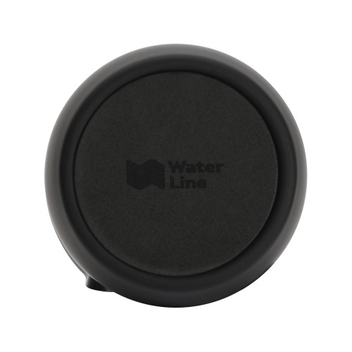 Вакуумная термокружка с кнопкой Streamline, Waterline, soft-touch, тубус, черный