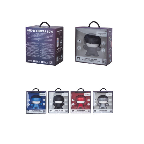 Портативная колонка Bluetooth XOOPAR mini Xboy Metallic, черный