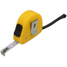 Рулетка 3м Meter, софт-тач, желтый