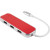 Хаб USB Rombica Type-C Chronos Red Хаб USB Rombica Type-C Chronos Red
