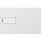Флеш-карта USB 2.0 16 Gb в виде металлической карты Card Metal, серебристый