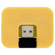 USB Hub Gaia на 4 порта, желтый