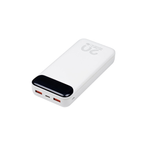 RIVACASE VA2580 (20 000mAh), QC/PD 20W внешний аккумулятор с дисплеем, белый /24