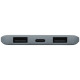 Портативное зарядное устройство Reserve с USB Type-C, 5000 mAh, серый