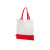 Сумка-шоппер двухцветная Revive из нетканого переработанного материала, красный Сумка-шоппер двухцветная Revive из нетканого переработанного материала, красный
