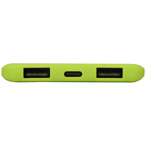 Портативное зарядное устройство Reserve с USB Type-C, 5000 mAh, зеленое яблоко