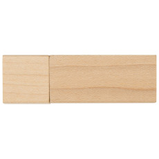 Флеш-карта USB 2.0 16 Gb Woody с магнитным колпачком, натуральный