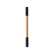 Вечный карандаш и ручка из бамбука Black bamboo, натуральный и черный