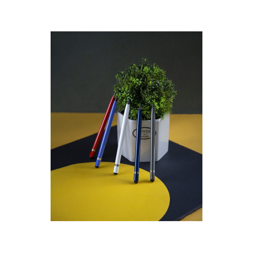 Вечный карандаш Eternal со стилусом и ластиком, белый