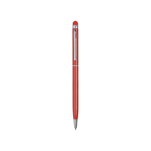 Ручка-стилус металлическая шариковая Jucy, красный