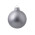 Стеклянный елочный шар Christmas bauble, серебро, металлик, с серебристым колпачком в черной коробке