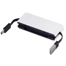 USB-хаб Hubix с коннектором 2-в-1 USB-C и USB-A, 2.0, белый
