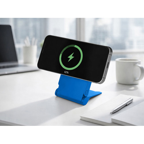Внешний магнитный аккумулятор MagnIQ, синий, 5000 mAh