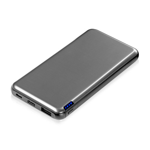 Внешний аккумулятор Forge, Evolt, металл, 10000mah, серебристый