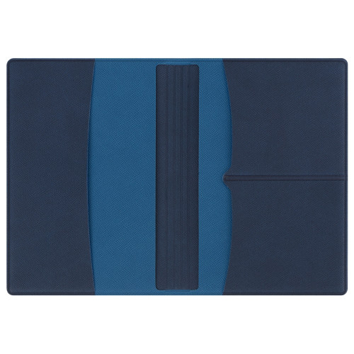 Обложка для паспорта с RFID защитой отделений для пластиковых карт Favor, синяя
