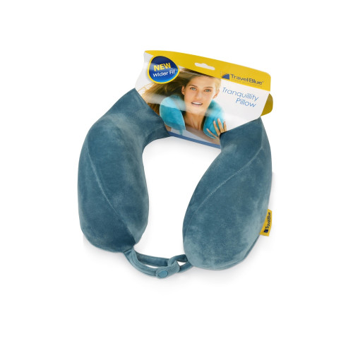 Подушка набивная Travel Blue Tranquility Pillow в чехле на кнопке, синий