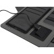 Органайзер с беспроводной зарядкой 5000 mAh Powernote, темно-серый
