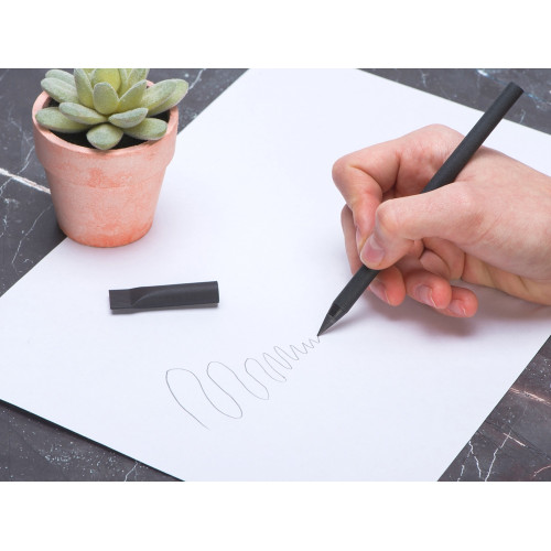 Вечный карандаш из переработанной бумаги Recycled pencil, черный