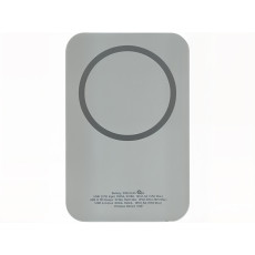 Магнитный беспроводной внешний аккумулятор MagnetIQ, 5000 mah, 10 W, серый Cool gray 7C