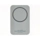 Магнитный беспроводной внешний аккумулятор MagnetIQ, 5000 mah, 10 W, серый Cool gray 7C