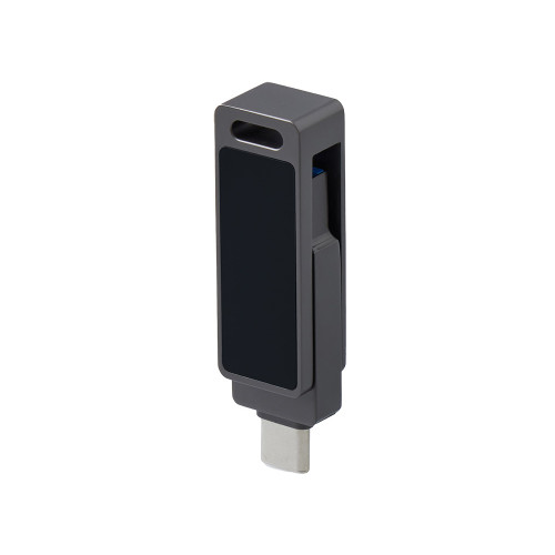 Флешка 32 ГБ USB Type-C и USB 3.0 с подсветкой лого Спинлайт