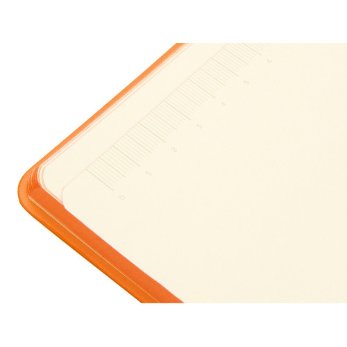 Блокнот Notepeno 130x205 мм с тонированными линованными страницами, оранжевый