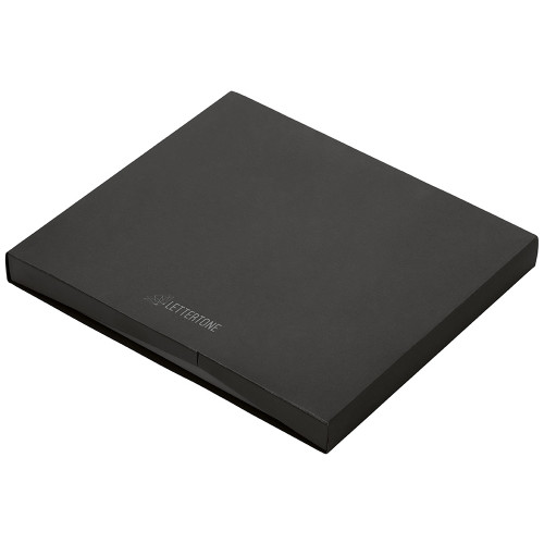 Подарочный набор Tesla с блокнотом А5, ручкой и пауэрбенком на 10 000 mAh, черный