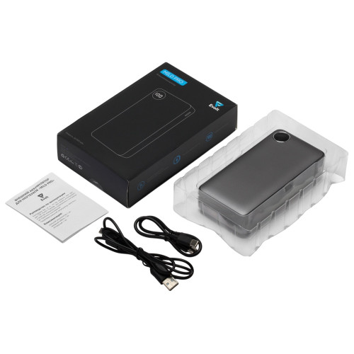 Внешний аккумулятор Mild Pro c быстрой зарядкой QC/PD, 20 000 mAh, серый