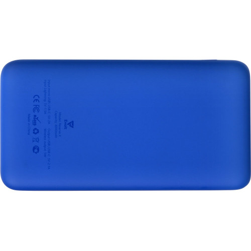 Внешний беспроводной аккумулятор с подсветкой лого Reserve X. 8000 mAh, синий