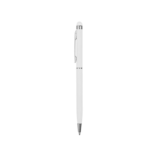 Ручка-стилус шариковая Jucy Soft с покрытием soft touch, белый