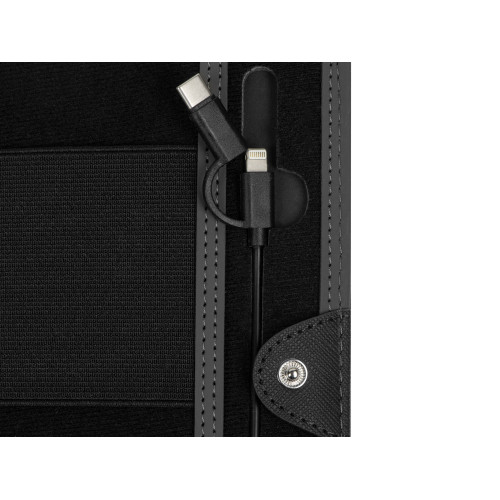Органайзер с функцией беспроводной зарядки Manner, 5000 mah, черный