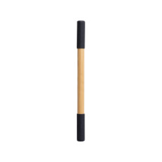 Вечный карандаш и ручка из бамбука Black bamboo, натуральный и черный