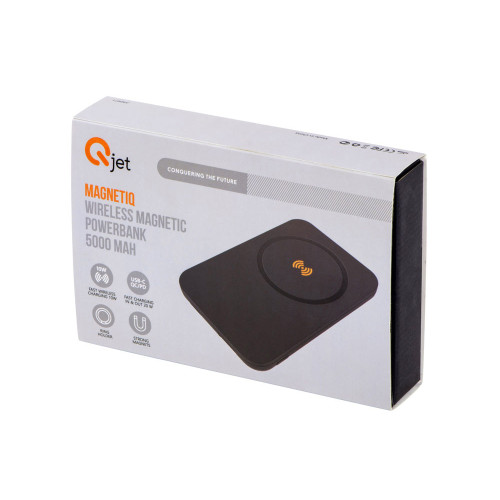 Магнитный беспроводной внешний аккумулятор MagnetIQ, 5000 mah, 10 W, серый Cool gray 7C