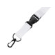 Ланъярд 2 см под сублимацию с карабином, межуровневым замком и замком обрыва, черный