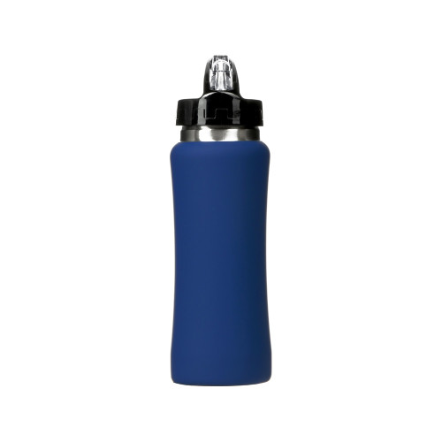 Бутылка для воды Bottle C1, сталь, soft touch, 600 мл, темно-синий