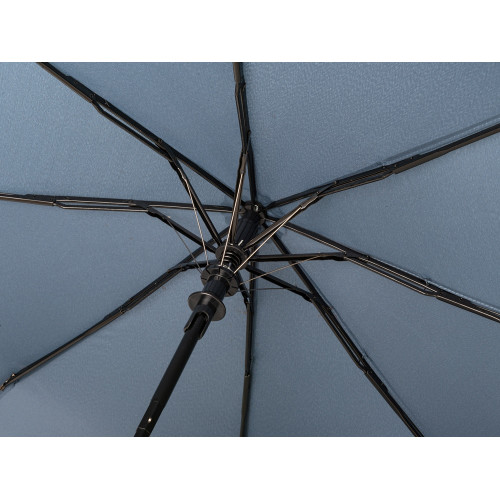Зонт-полуавтомат Roof с куполом из переработанного пластика, антрацит 2165C