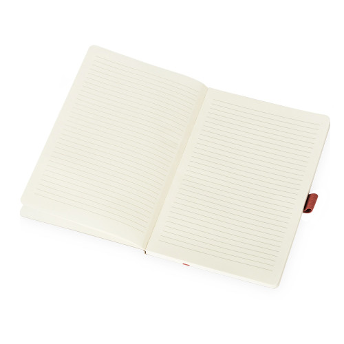 Блокнот Sevilia Soft, гибкая обложка из крафта A5, 80 листов, крафтовый/красный