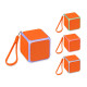 Портативная колонка Cube с подсветкой, оранжевый