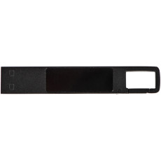 USB 2.0- флешка на 32 Гб c подсветкой логотипа Hook LED, темно-серый, белая подсветка
