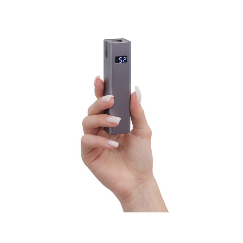 Внешний аккумулятор Rail, 5000 mAh, темно-серый