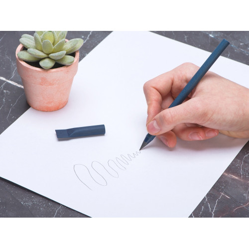 Вечный карандаш из переработанной бумаги Recycled pencil, темно-синий