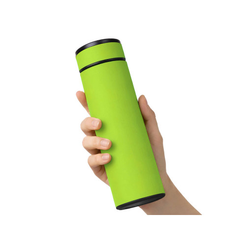 Вакуумный термос Vacuum Flask C1, soft touch, 420мл, зеленое яблоко