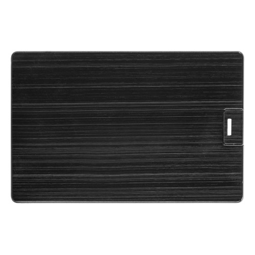 Флеш-карта USB 2.0 16 Gb в виде металлической карты Card Metal, черный