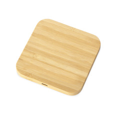 USB-хаб с беспроводной зарядкой из бамбука Plato