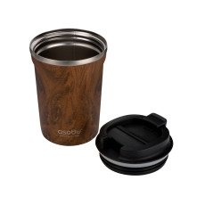 Термокружка CAFÉ COMPACT, 380 мл, wood