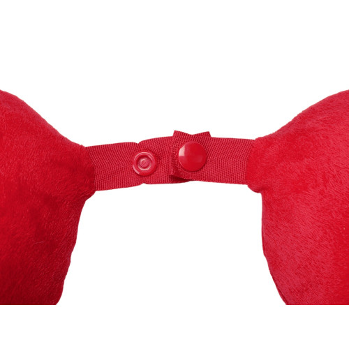 Подушка Basic из микрофибры с эффектом памяти U-shape, красный NEW