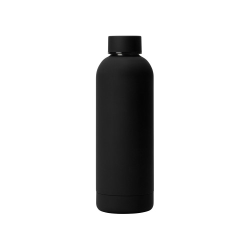 Вакуумная термобутылка Cask Waterline, soft touch, 500 мл, черный