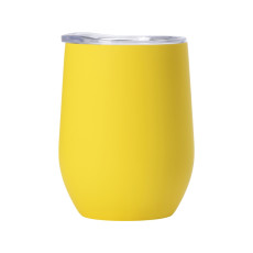 Термокружка Vacuum mug C1, soft touch, 370мл, желтый
