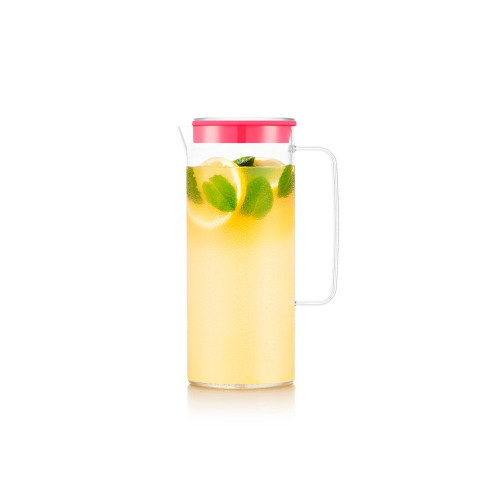 MELHOR 1'2L. Пластиковый графин 1,2 л, розовый