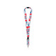 Ланъярд 2,5 см под сублимацию с трендовым карабином, межуровневым замком и замком обрыва